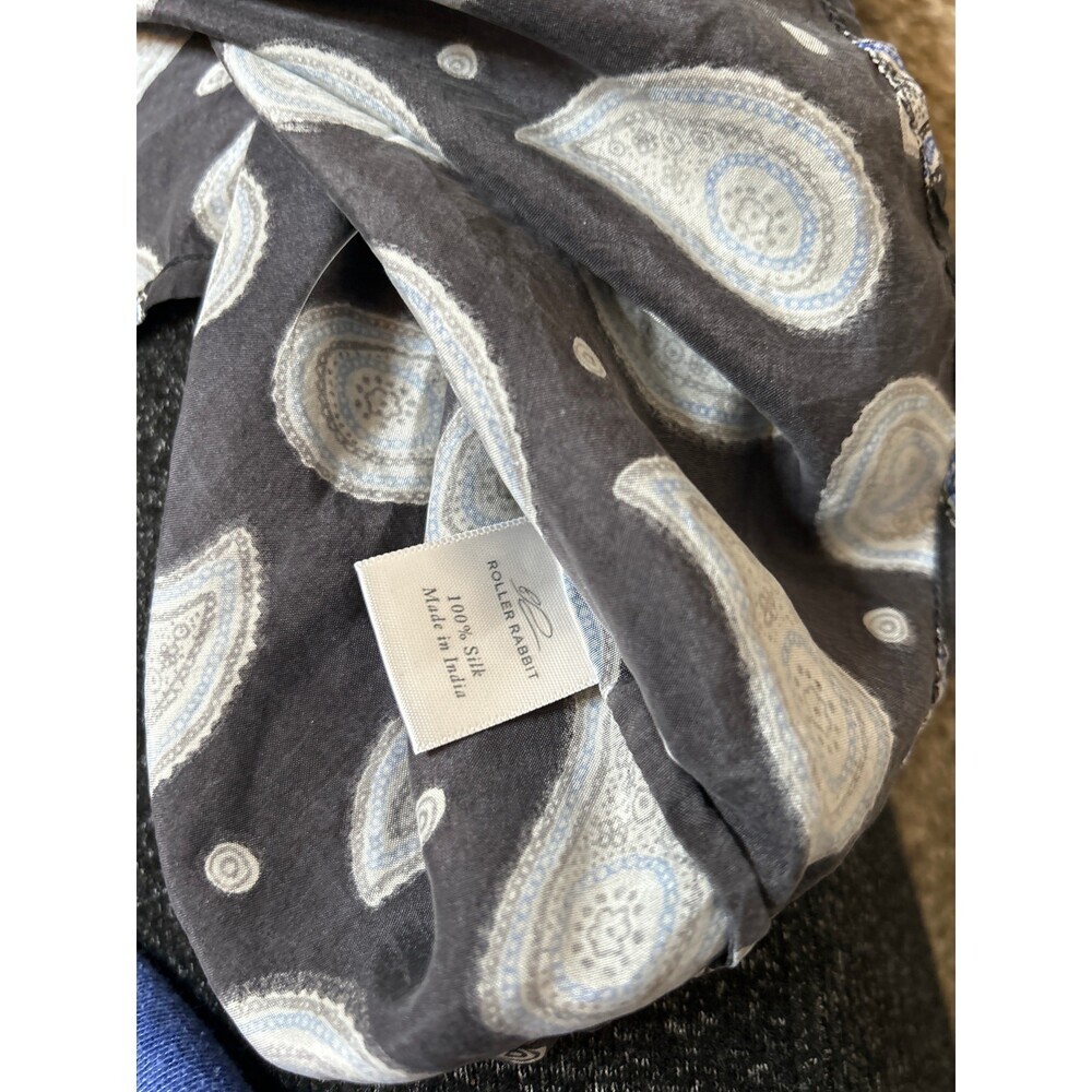ROBERTA ROLLER RABBIT Women's Navy blue Malvika Ishorya Top SZ S MSRP $195 SILK - Picture 6 of 9